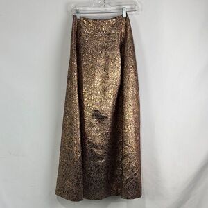 Sachin + Babi Gold Brocade Evening Skirt